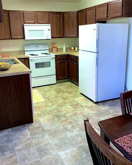 Northtowne Apartments two bedroom kitchen