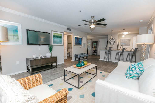 Living And Kitchen at 1401 West Paces, Atlanta, Georgia