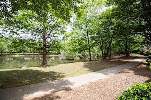 A pathway in a park at Lakeside Villas, Georgia
