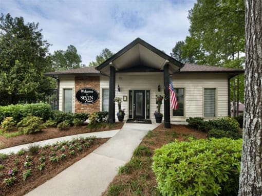 Clubhouse Exterior at Seven Pines, Alpharetta