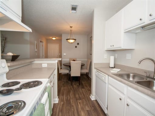 Spacious kitchens