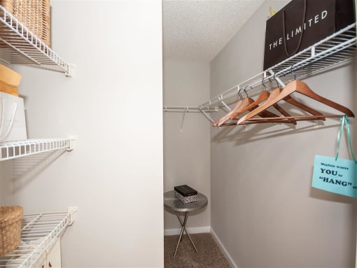 Large walk-in closets