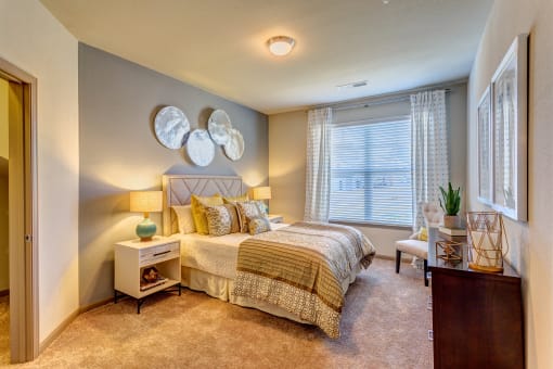 model guest bedroom at Creekside at Providence, Tennessee