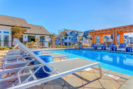 pool with tanning ledge at Creekside at Providence, Tennessee