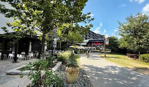 Restaurant And Recreational Path at West Inman Lofts, Atlanta, GA, 30312
