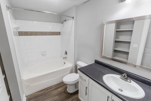 Bathroom With Bathtub at West Inman Lofts, Georgia