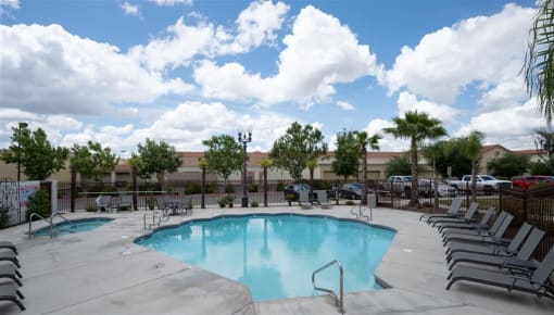 Swimming Pool at Dominion Courtyard Villas, Fresno, CA