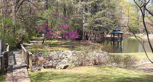 affordable section 8 stone mountain a park with a lake and a gazebo