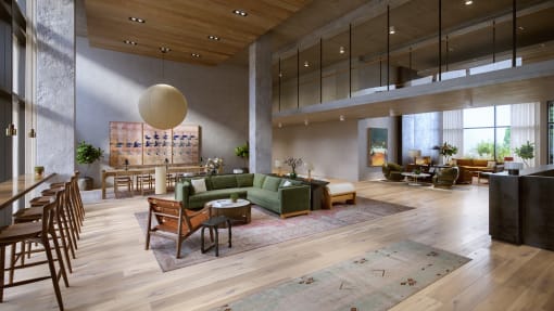 a rendering of the lobby