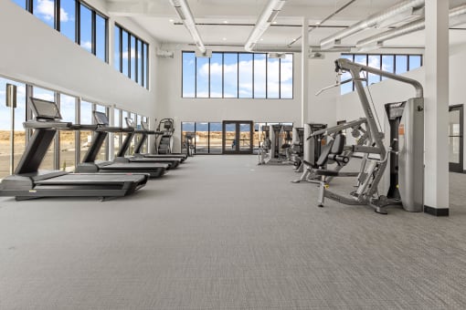 Modern Fitness Center at Yellowstone Landing, Belgrade, Montana