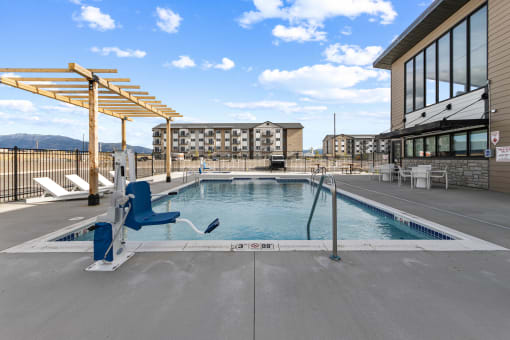 Pool With Sundecks at Yellowstone Landing, Montana