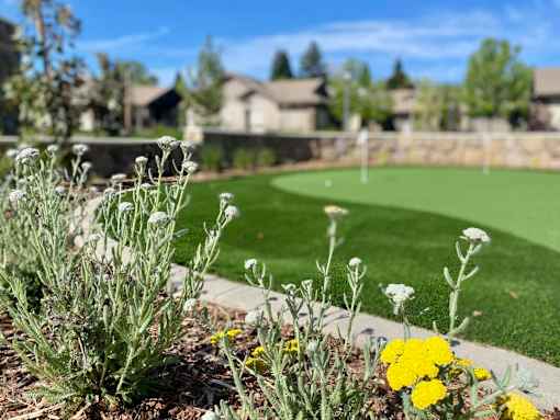 Garden Area at Hearthstone Lodge Senior Residences, Auburn, 95602