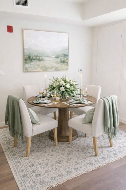 Dining nook at Hearthstone Lodge Senior Residences, Auburn, CA
