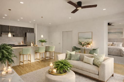 Living Area at Hearthstone Lodge Senior Residences, Auburn, CA, 95602