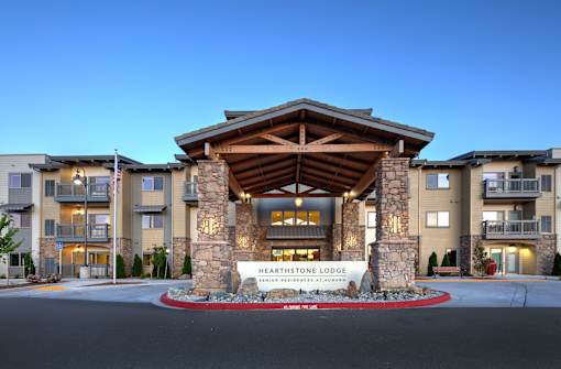 Front View Of Building at Hearthstone Lodge Senior Residences, Auburn, California