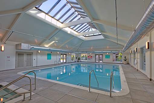 Indoor swimming pool  at Hearthstone Lodge Senior Residences, Auburn, 95602