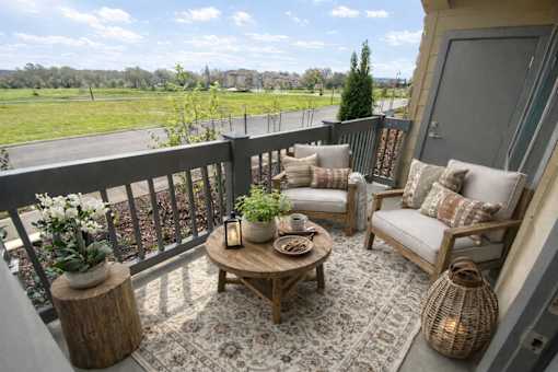 Outdoor Balcony at Hearthstone Lodge Senior Residences, California, 95602