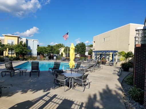 pool view at CityView, North Kansas City, Missouri
