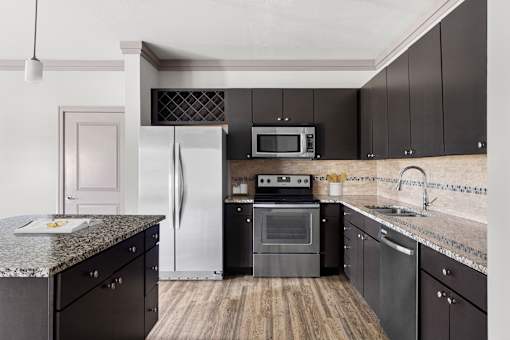 Amazing kitchens with modern appliances at Adara Overland Park, Kansas