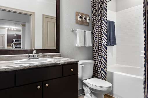 Large Soaking Tub In Bathroom at Adara Overland Park, Overland Park, KS, Kansas, 66213