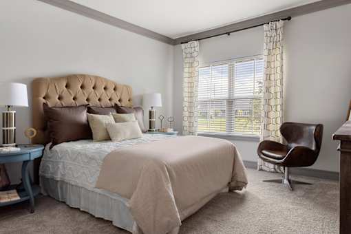 Spacious Bedroom With Comfortable Bed at Adara Overland Park, Overland Park, Kansas