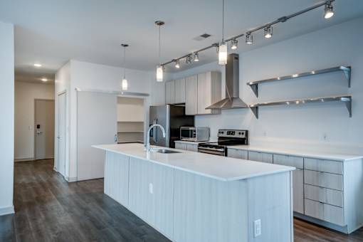 Spacious Kitchen at 747 Apartments, Indianapolis, IN