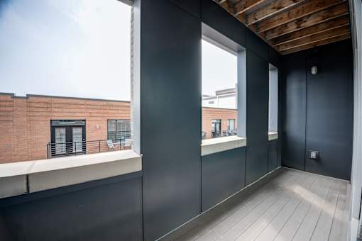 Balcony at 747 Apartments, Indianapolis, Indiana