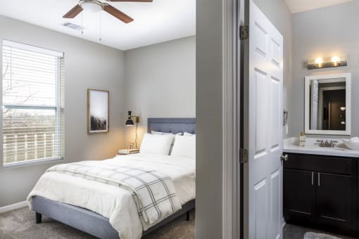 Master Bedroom at Springhill Apartments, Overland Park, KS