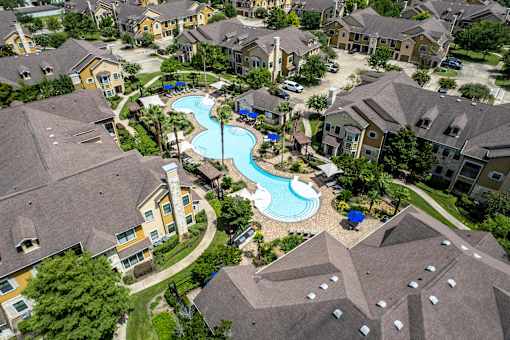 Overhead Property View at Avenues at Tuscan Lakes, League City, TX, 77573
