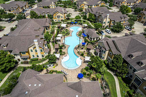 Aerial Site View at Avenues at Tuscan Lakes, League City, TX