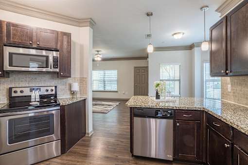Kitchen with Dishwasher at Avenues at Tuscan Lakes, League City, 77573