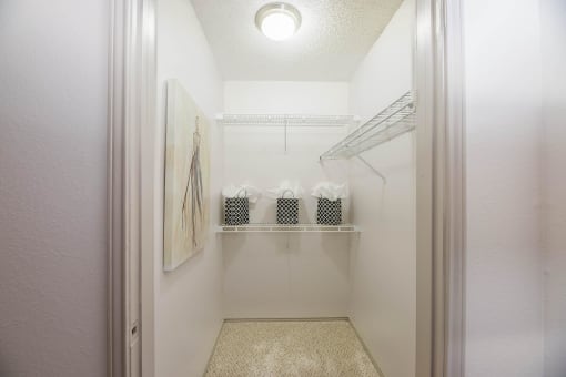 spacious closet in two bedroom apartment  at Butternut Ridge, North Olmsted, Ohio