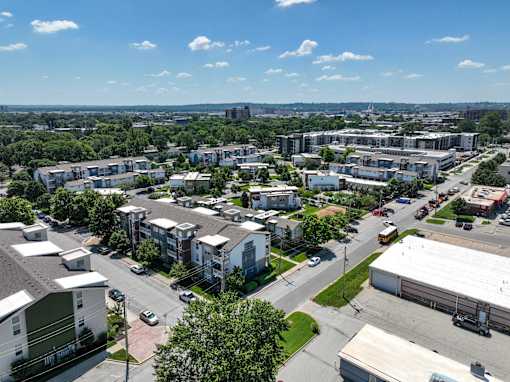 Community Aerial View at CityView, North Kansas City, 64116