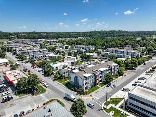 Aerial Exterior View at CityView, North Kansas City, Missouri