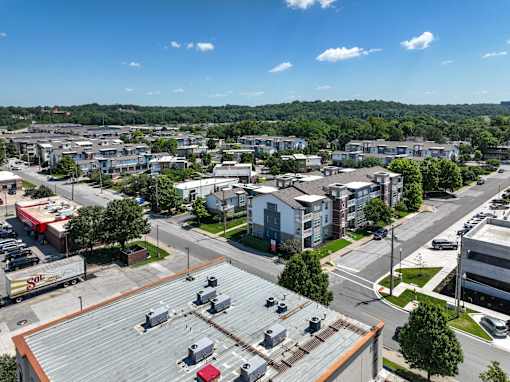 Aerial Parking View at CityView, North Kansas City, 64116