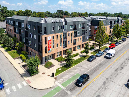 Street View of Parking Lot at Edge 35 Apartments, Indianapolis, IN