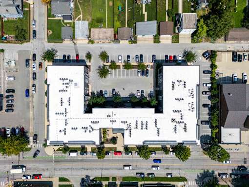 Community Aerial View at Edge 35 Apartments, Indianapolis