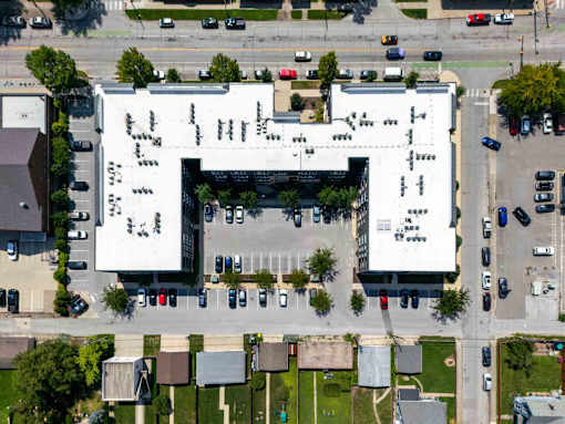 Aerial Site View at Edge 35 Apartments, Indiana