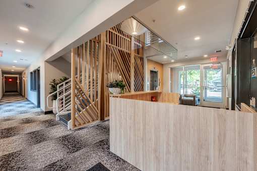 Reception Area at Edge 35 Apartments, Indianapolis
