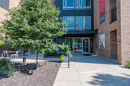 Tree in Front of a Building at Edge 35 Apartments, Indianapolis, 46203