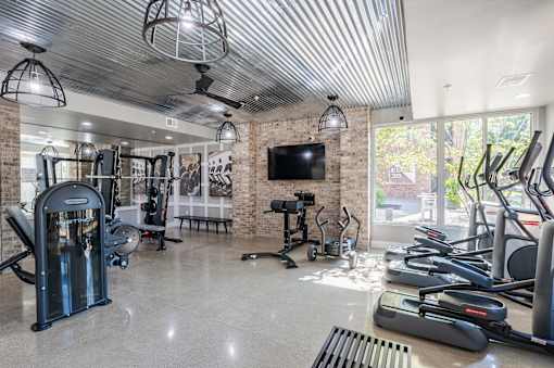 Spacious Gym at Edge 35 Apartments, Indiana, 46203