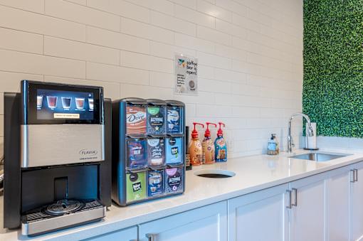 Coffee Machine at Edge 35 Apartments, Indiana