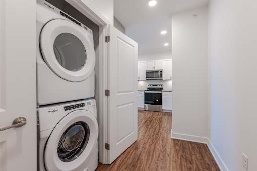 White Washing Machine at Edge 35 Apartments, Indianapolis, IN