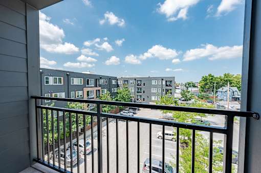 Balcony View at Edge 35 Apartments, Indianapolis, IN, 46203
