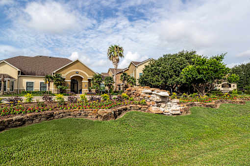 Landscape of the property at Grand Villas at Cinco Ranch, Katy, Texas