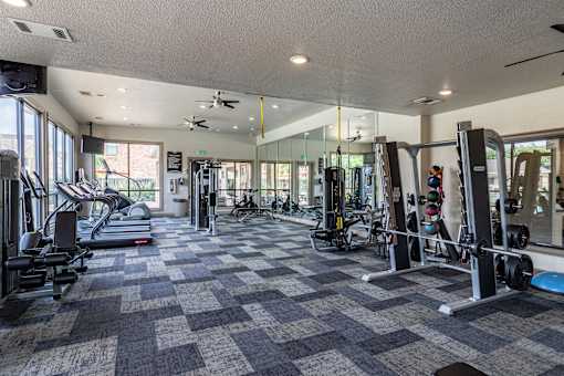Spacious gym at Grand Villas at Cinco Ranch, Katy, TX