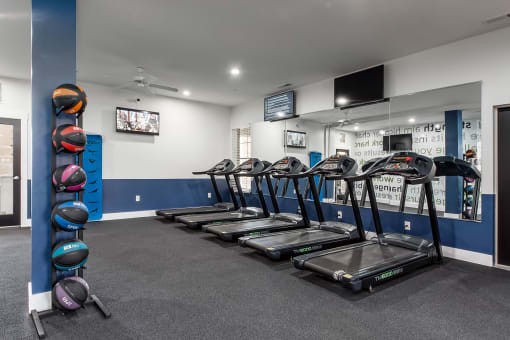treadmills in fitness center at The Greyson, Hilliard, OH, 43026