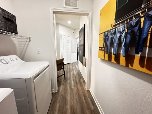 our apartments have a laundry room with a washer and dryer at Grand Villas Apartments, Katy