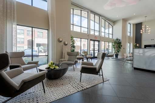Spacious Lobby Area at Imperial Lofts, Sugar Land, TX, 77498