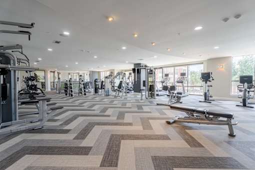 Gym with Equipment at Imperial Lofts, Sugar Land, TX, 77498